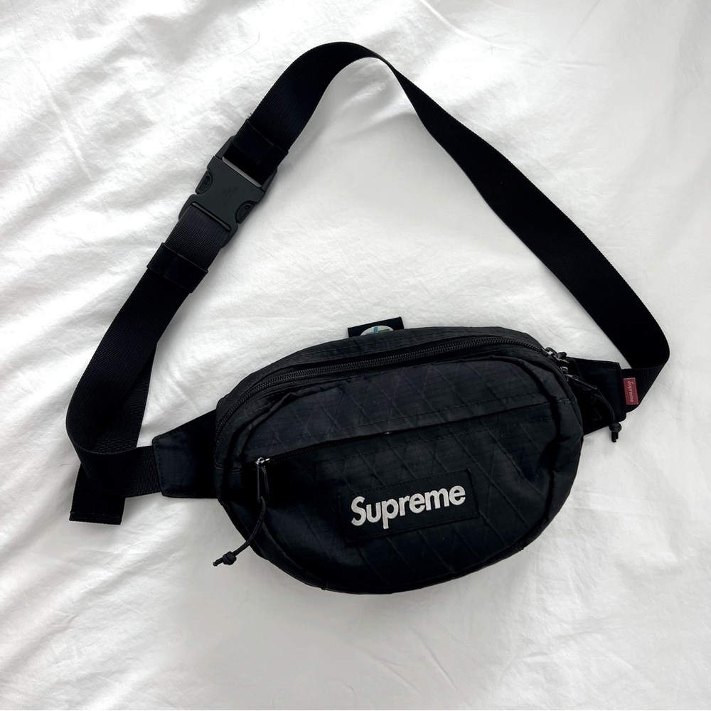 Authentic Supreme Black Box Logo Sling Bag